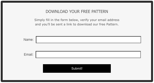 Formulaire pour télécharger le patron gratuit