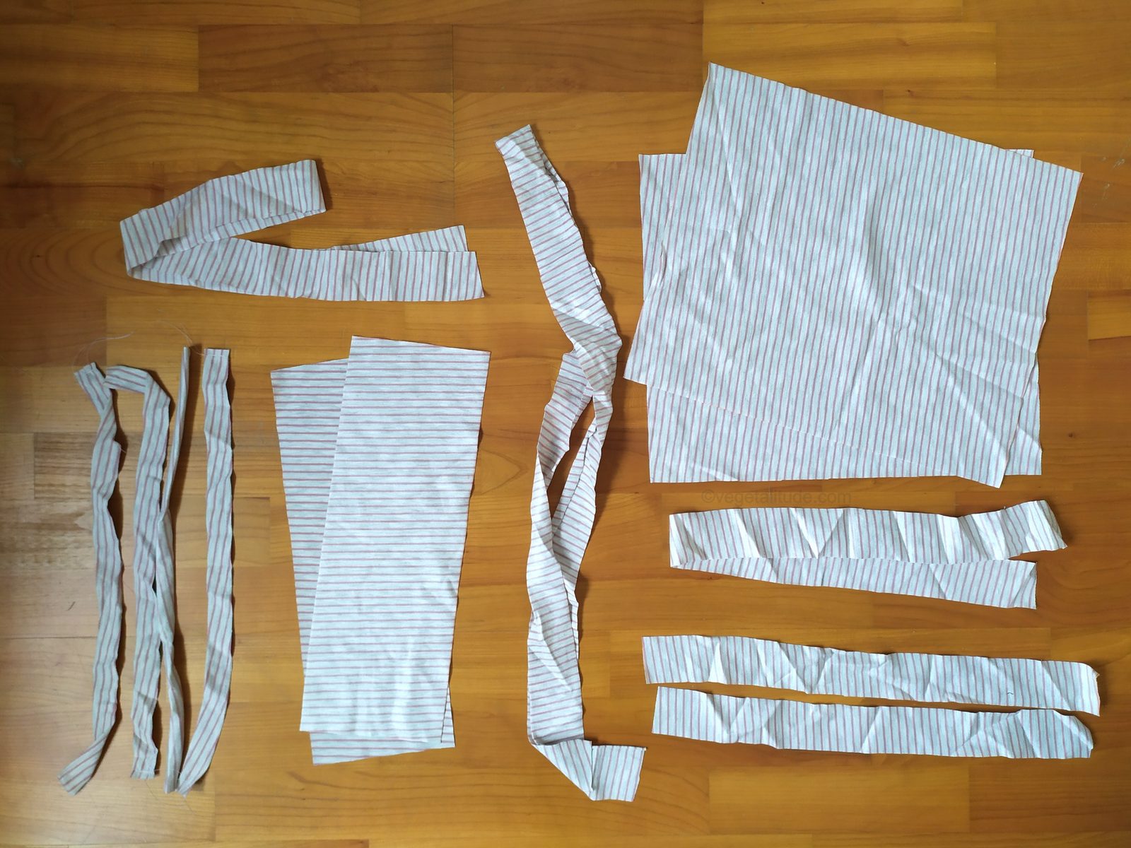 Pièces à découper pour coudre les coussins d'extérieur