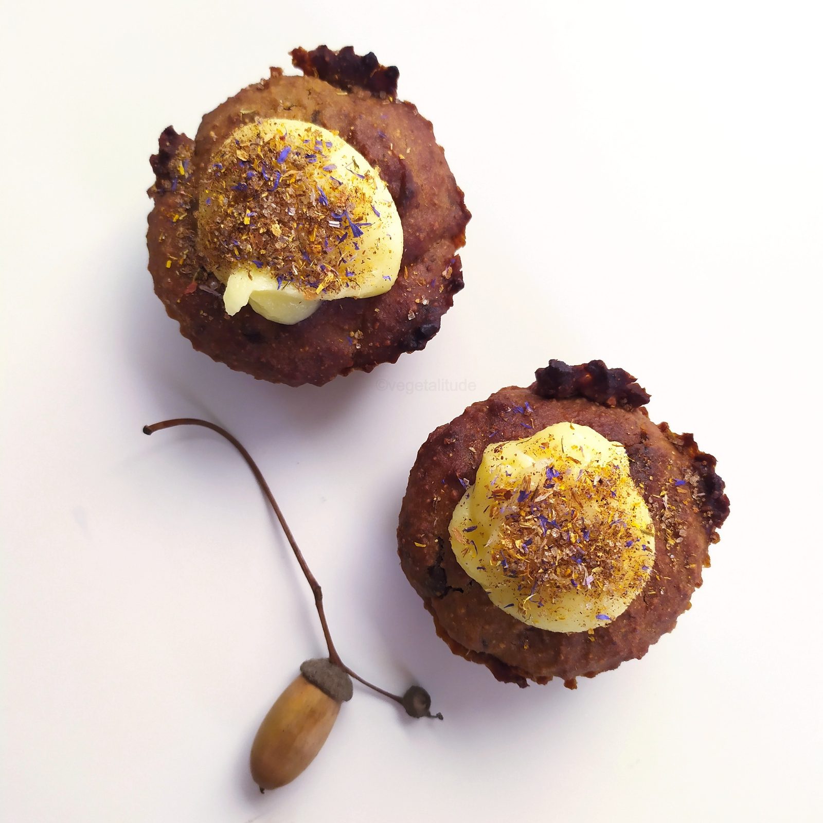 muffins à la farine de glands de chêne