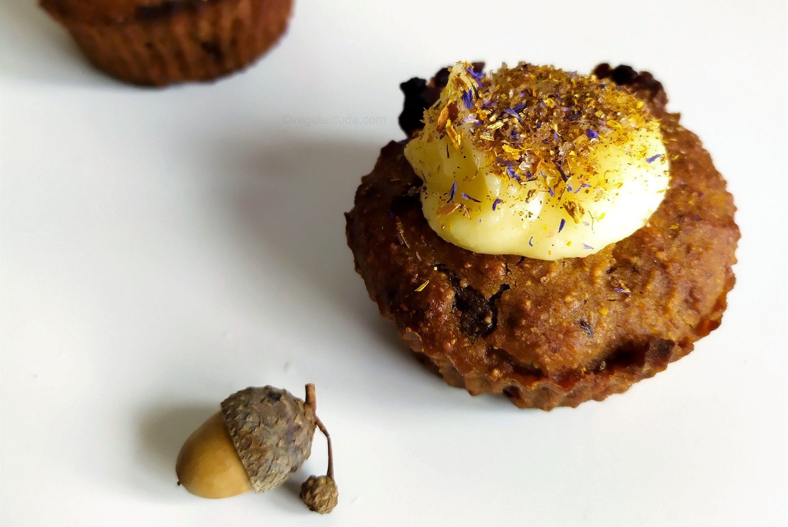 muffins végétalien à la farine de glands de chêne