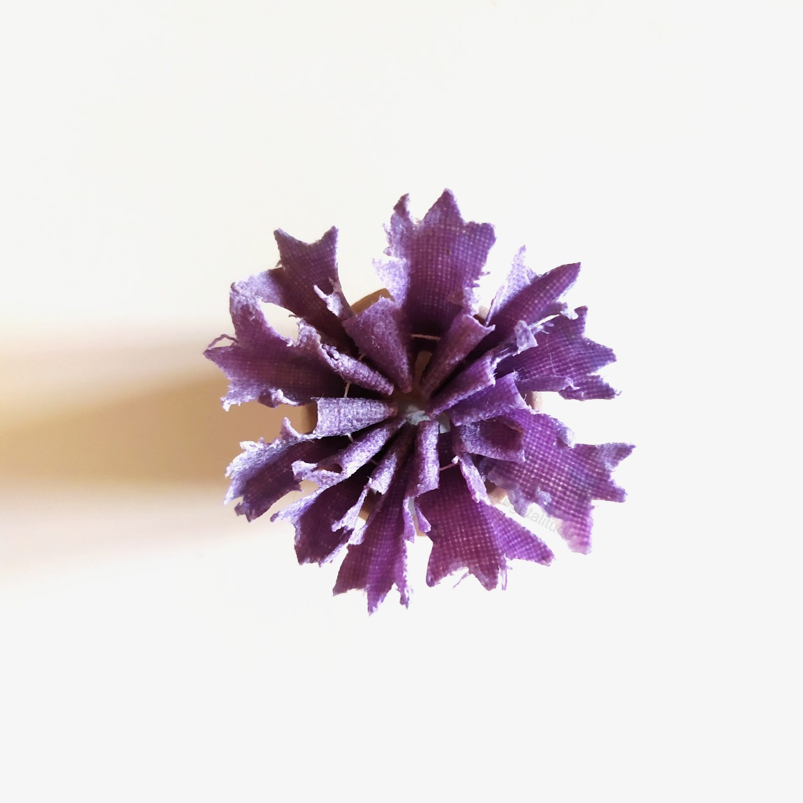 fleur de bleuet en tissu