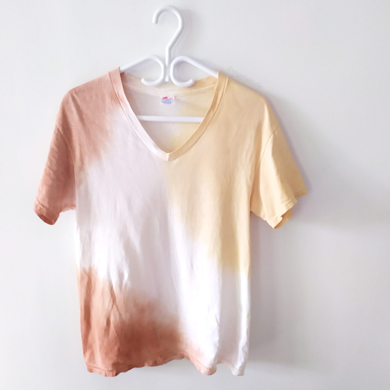 T-shirt vanille fraise teint naturellement