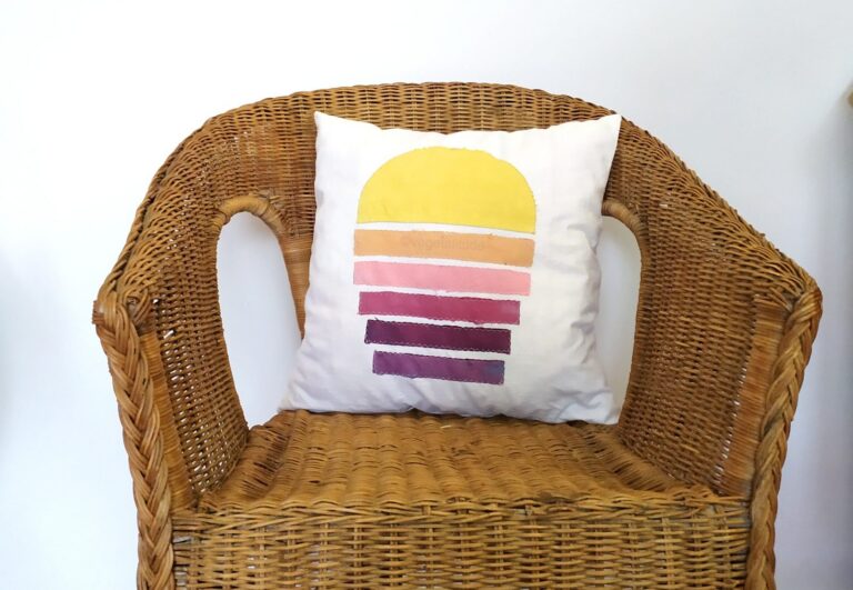 Coussin soleil couchant