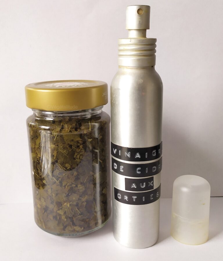 Macération vinaigrée aux orties antipelliculaire