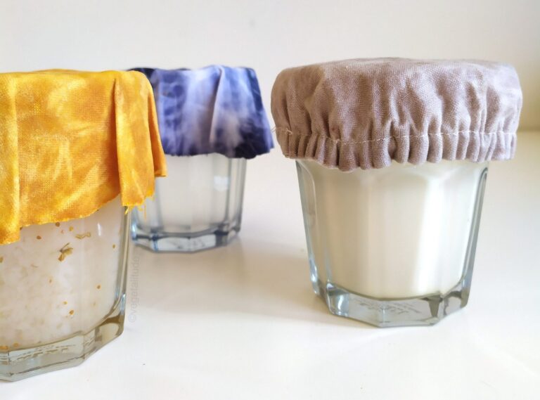 Bee wrap et charlottes à bol teints naturellement