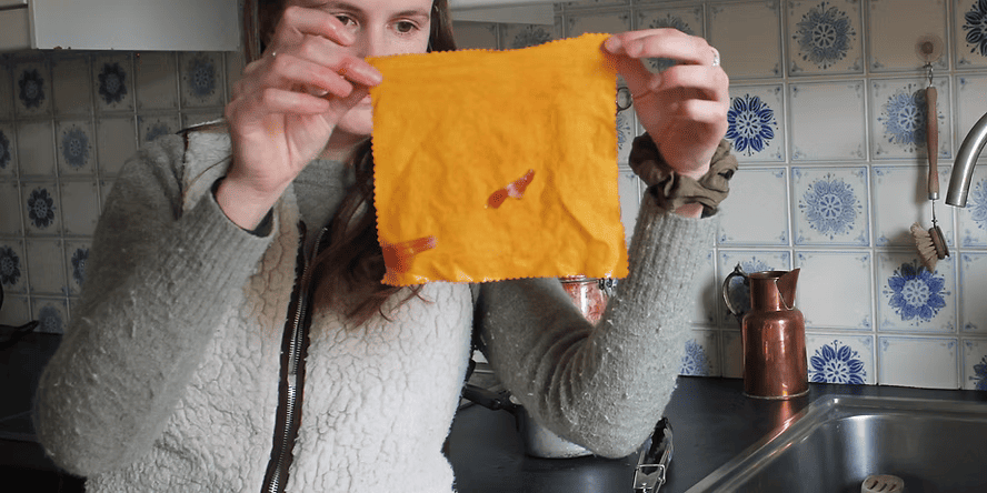 tissu orange avec pelures d'oignon