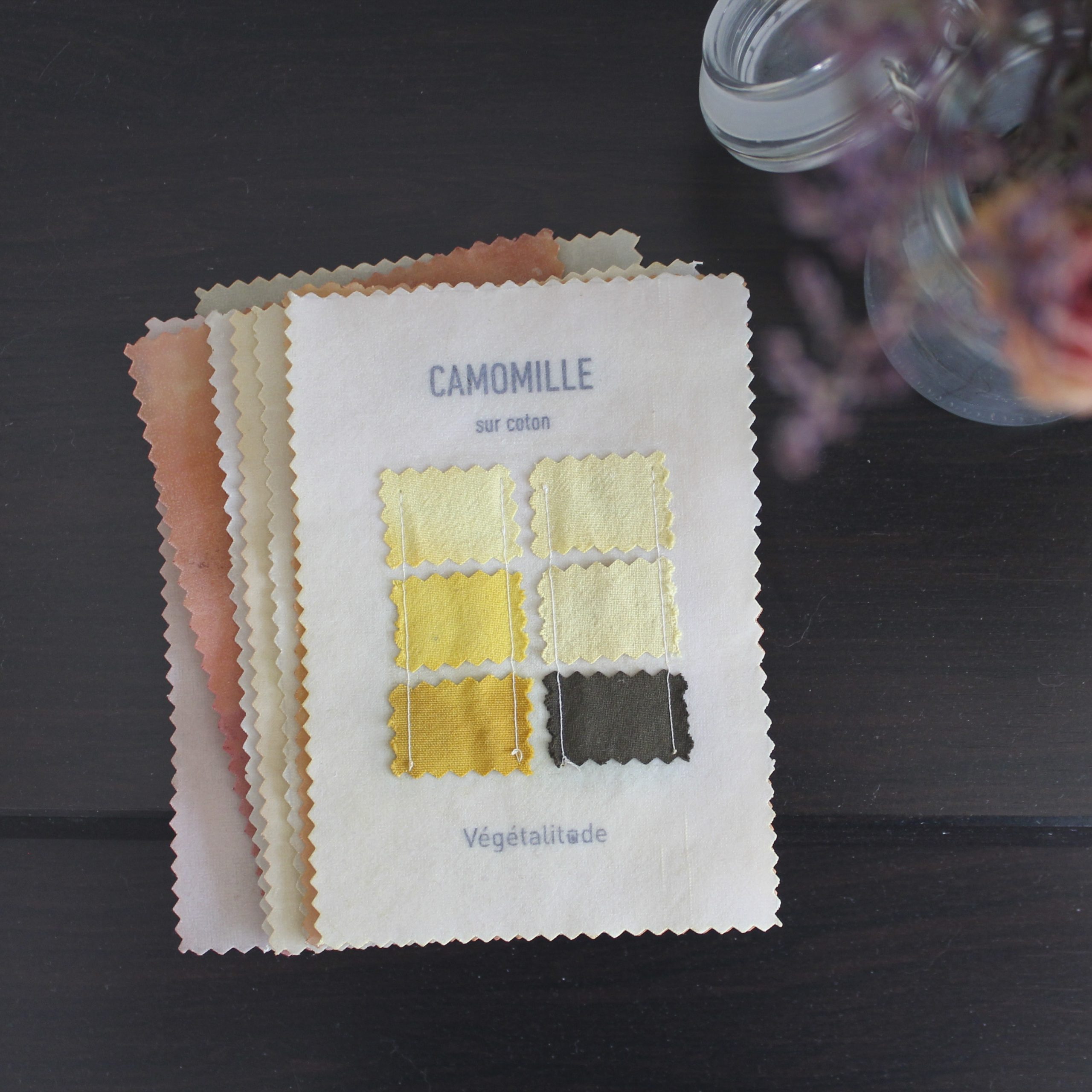 petit nuancier coton camomille