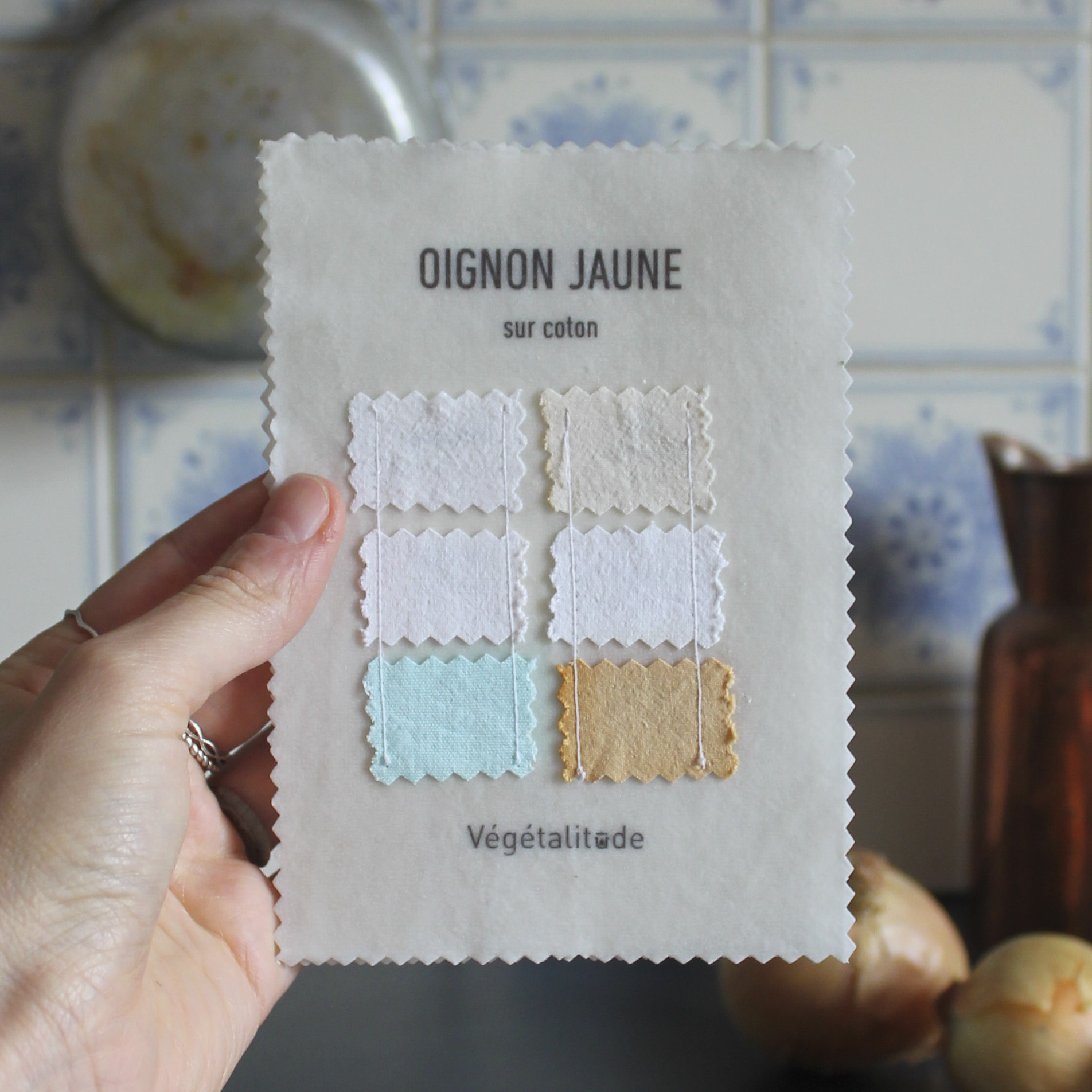 petit nuancier coton oignon