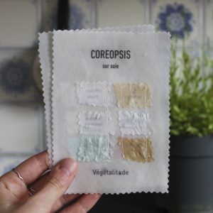 petit nuancier soie coresopsis